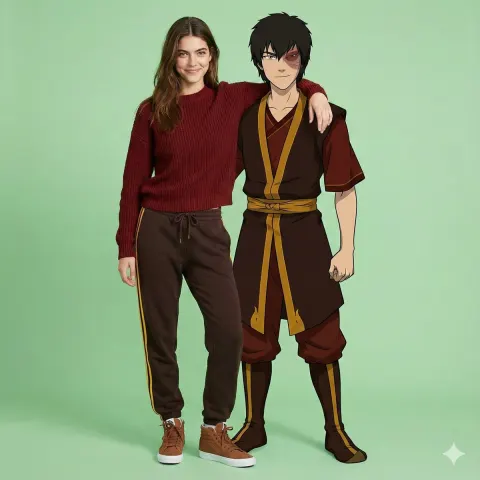 Fun Pose With Giant Zuco