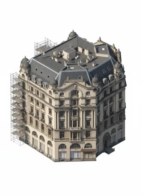 Extract 3D Buildings/Make Isometric Models