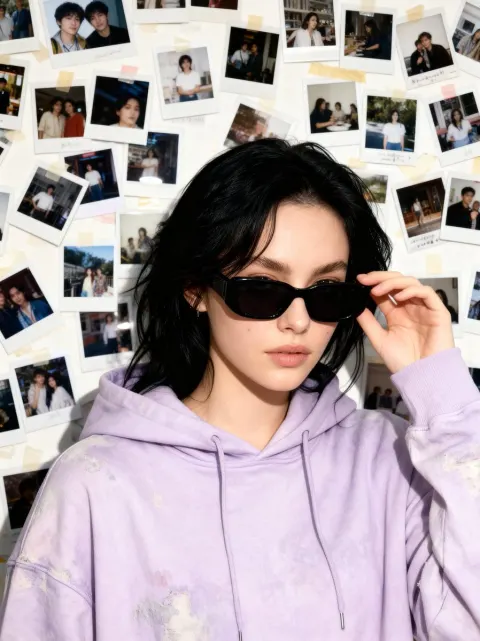 90s Nostalgic Girl Snapshot