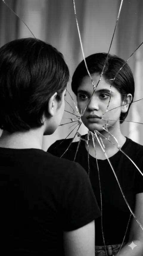 Shattered Mirror Reflection