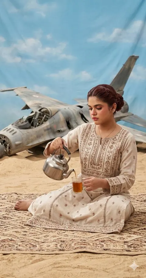 Tea in Desert Ruins