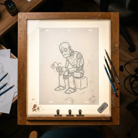 Animation Light Table Close-Up
