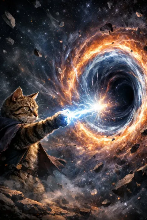 Cat Opens Wormhole