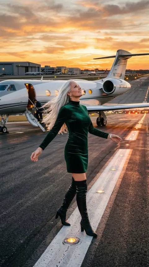 Luxury Jet Runway Fashion Editorial