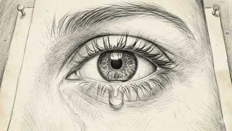 Expressive Eye Pencil Sketch Art