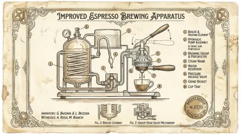 Vintage Patent Mechanical Illustration