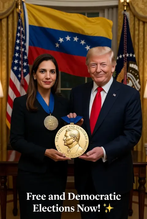 Nobel Peace Prize Handover Scene