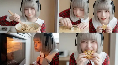 Joyful Cookie Baking Moment