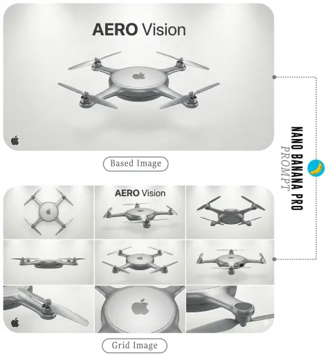 Futuristic Drone Product Poster