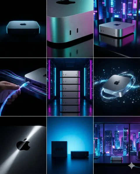Mac Mini Cyber Tech Storyboard