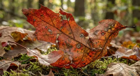 Bird-Shaped Leaf Illusion