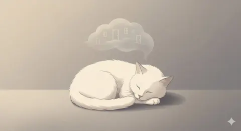 Poetic Contemplative Woman Illustration