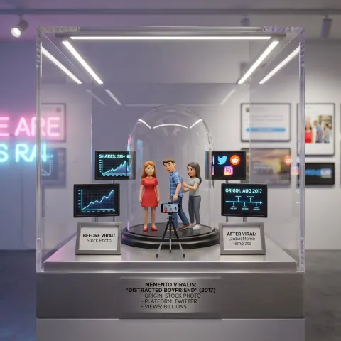 Miniature Viral Meme Museum Diorama