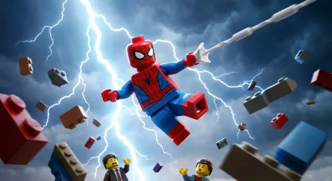 Epic LEGO Spider-Man Heroic Moment