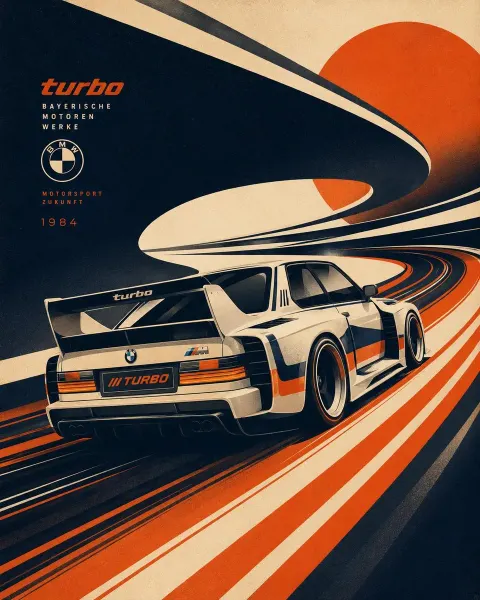 Futuristic Retro Motorsport Serigraph Art