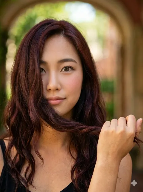 Cute Girl Soft Smile Portrait