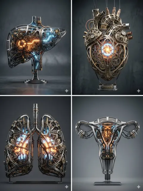 Glowing Mechanical Core Cinematic Render
