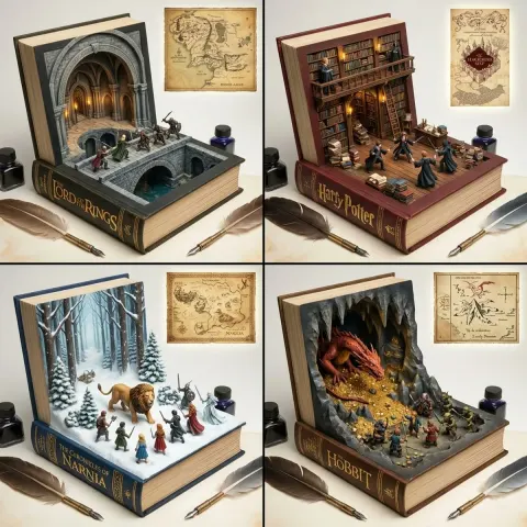 Magical Book Diorama Reveal