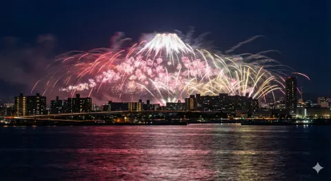 Custom Fireworks Over Waterfront City