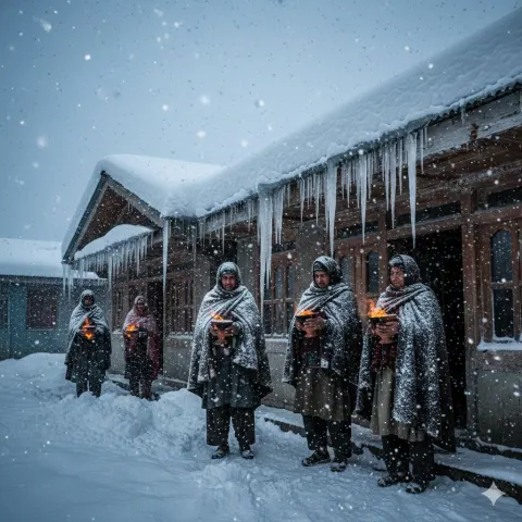 Cinematic Winter in Kashmir