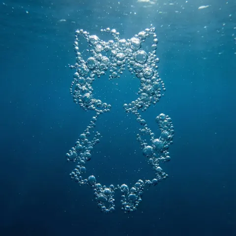 Water Bubble Character Silhouette