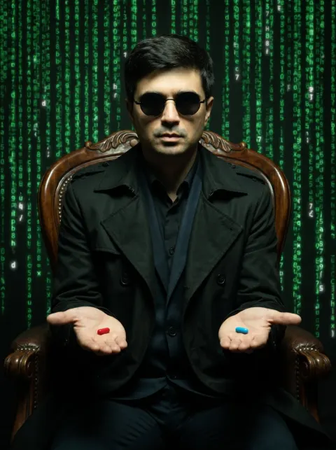 Matrix Pill Choice Scene