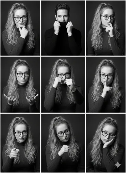 Emotion Grid Portrait