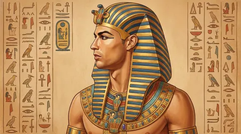 Egyptian Profile Portrait Art