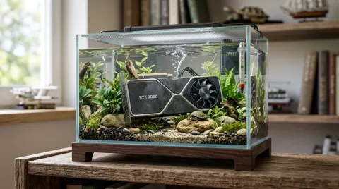 Hyper-realistic Turtle Tank Diorama