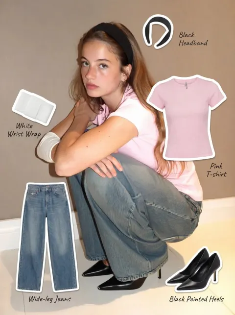 Fashion Sticker Collage Notebook