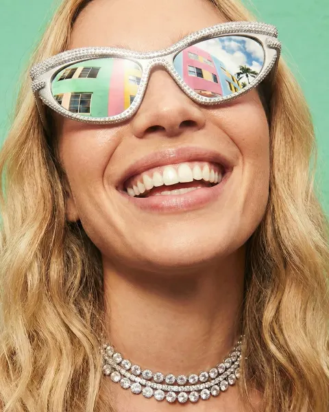 Bold Sparkling Fashion Portrait