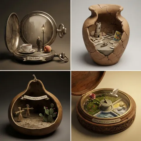 Poetic Diorama Art