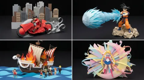 Macro Paper Sculpture Diorama