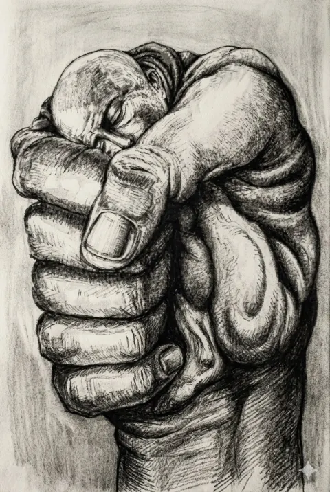 Fist-Born Illusion Sketch