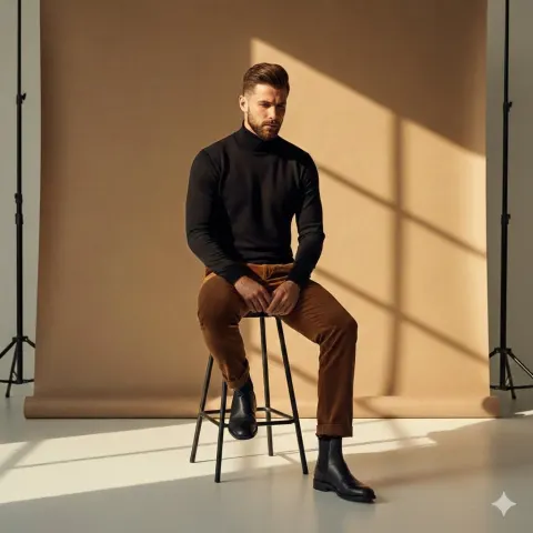 Golden Hour Cinematic Gentleman Portrait