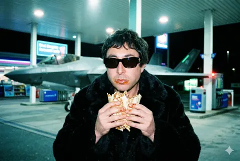 Fighter Jet Kebab Paparazzi Shot