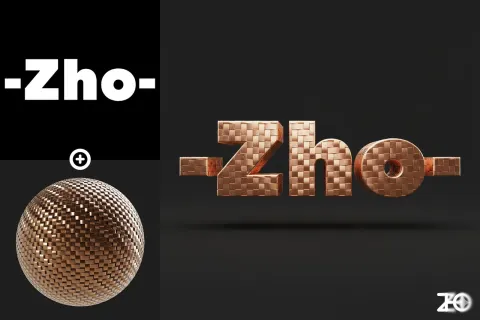 Apply Material Sphere to Logo