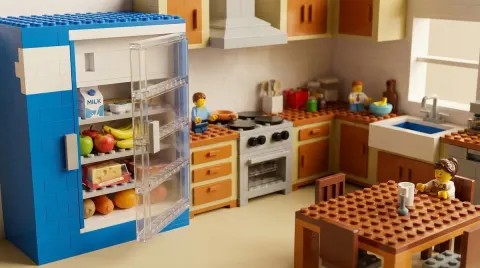 LEGO Kitchen Real Fridge Surprise