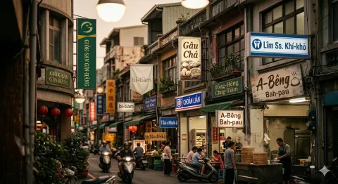 Romanized Taiwanese Streetscape