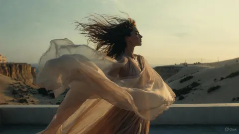 Cinematic High Fashion Wind Motion