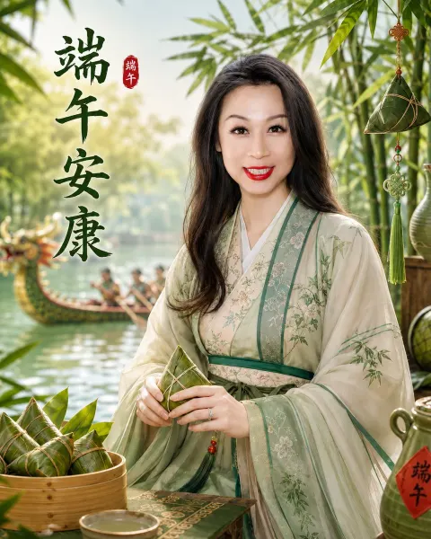 Dragon Boat Festival Hanfu Greeting