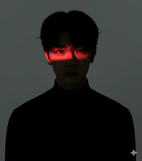 Crimson Eye Dramatic Portrait