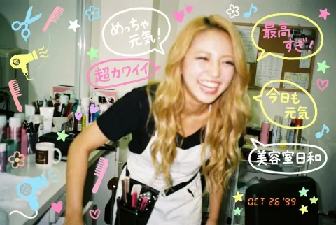 Gyaru Style Hand-drawn Art