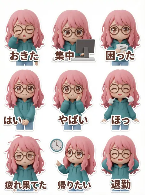Blind Box Sticker Sheet Design