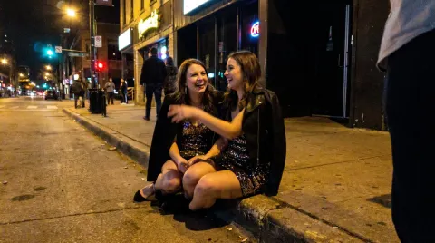 Nightclub Street Candid Snapshot