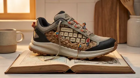 Sneaker Miniature Macro Commercial Scene