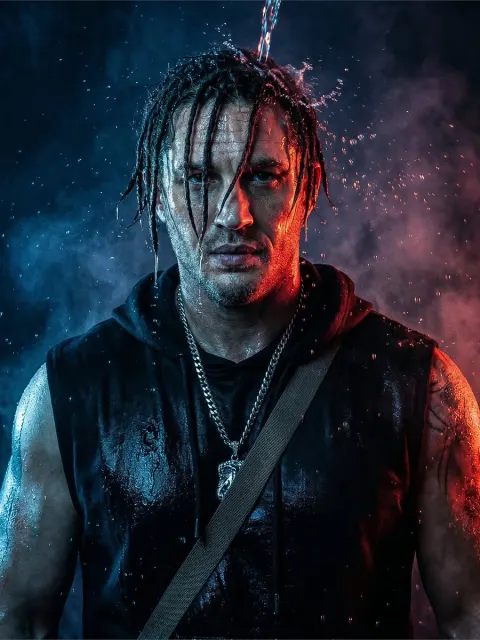 Cinematic Dual Light Water Portrait
