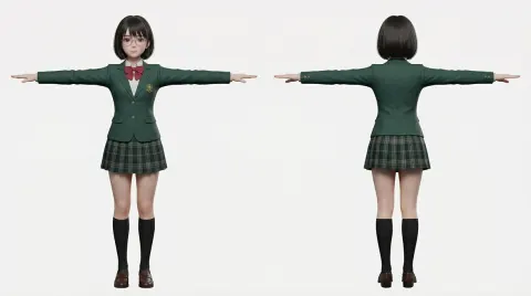 3D VRM Conversion and Style Redraw Workflow