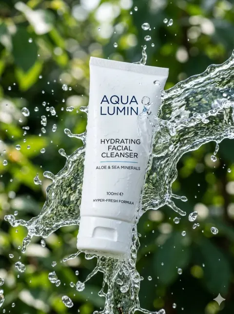Splash Water Cosmetic Product Shot