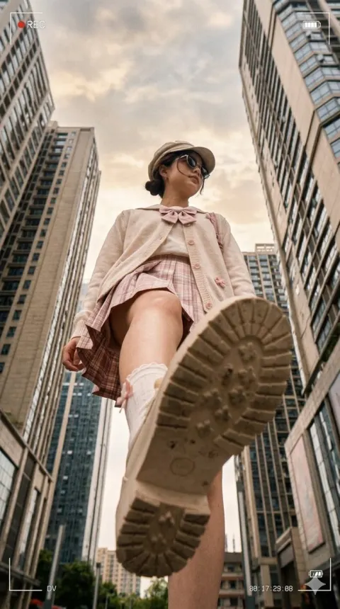 Urban Documentary Low Angle Shot